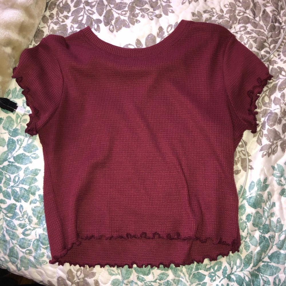PacSun Maroon ruffle too